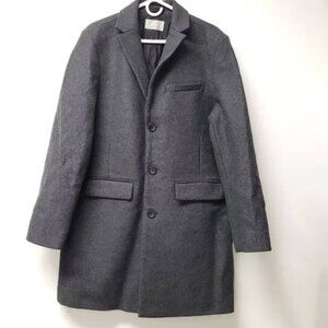 Everlane Grey Long Wool Blend Coat